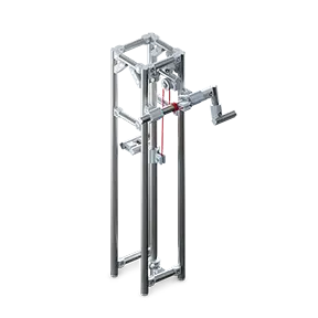 上下に動く構造を観察しながら仕組み理解に役立つ 昇降機構