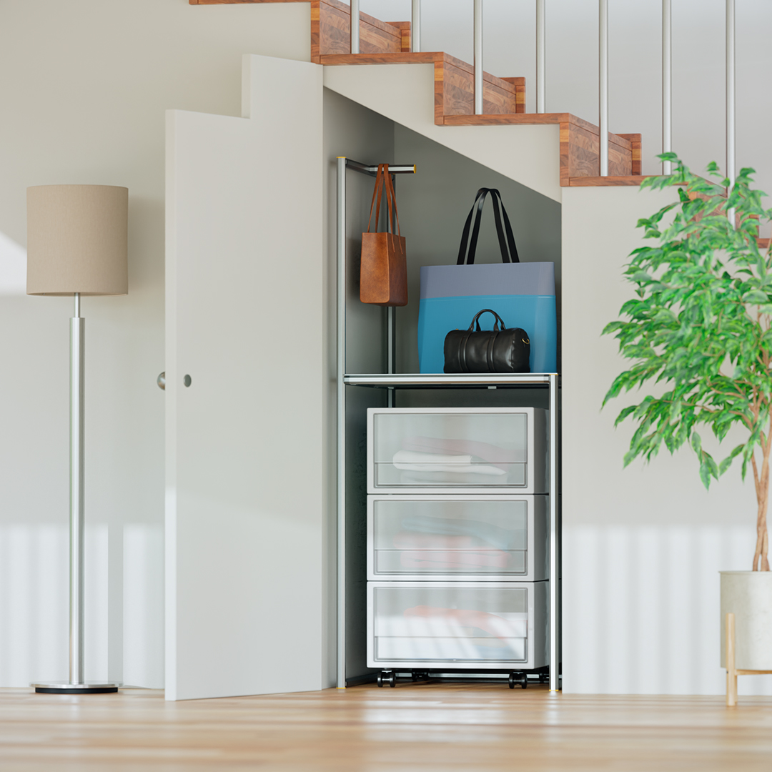 階段下収納用棚