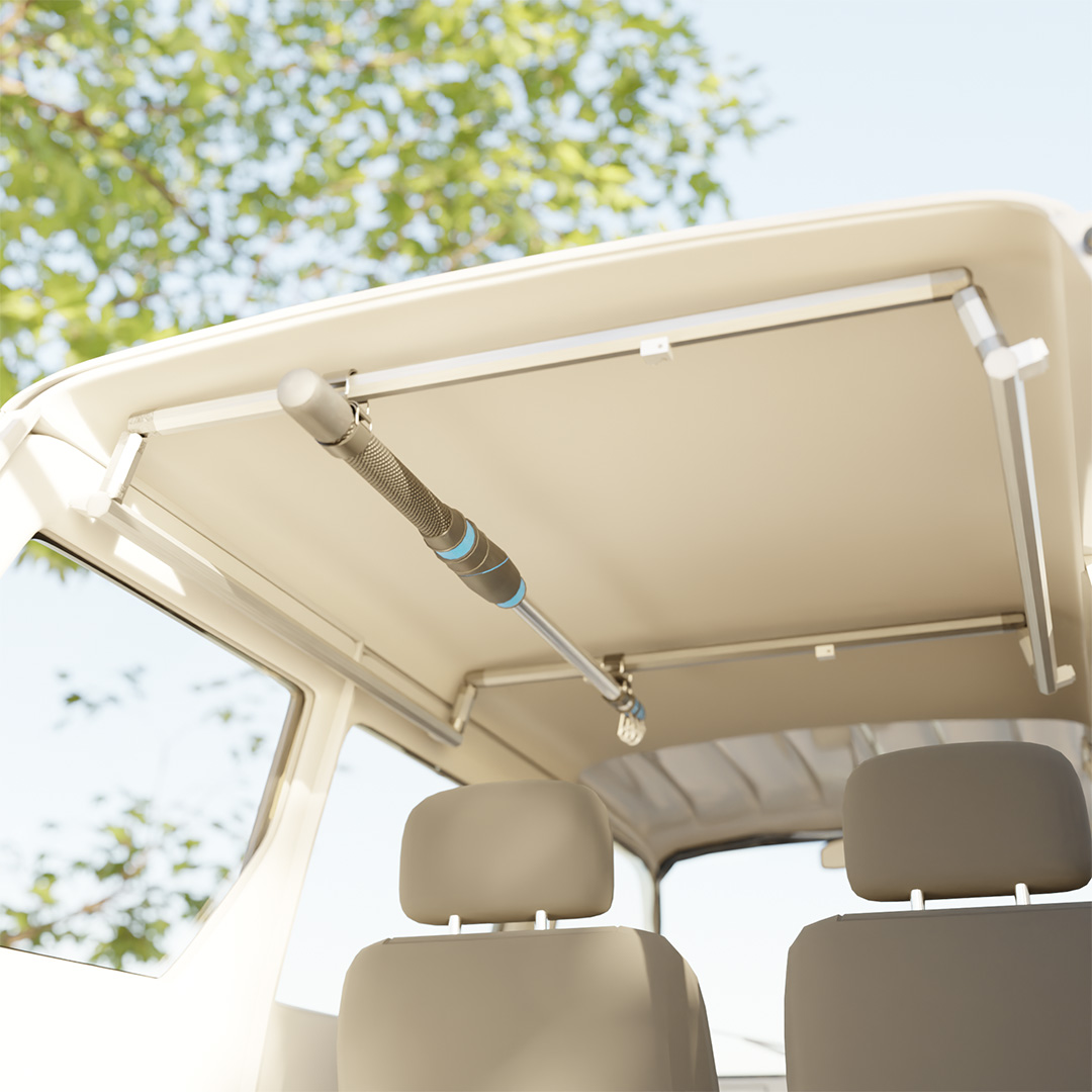 車載ロッドフォルダー（ジムニーJB23W）